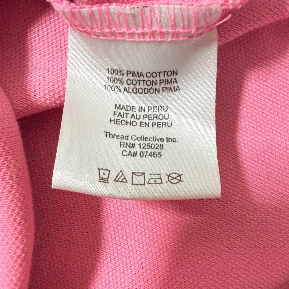 Psycho Bunny Polo Shirt Mens 7 XXL Pink Good Pima Cotton Short Sleeve Logo